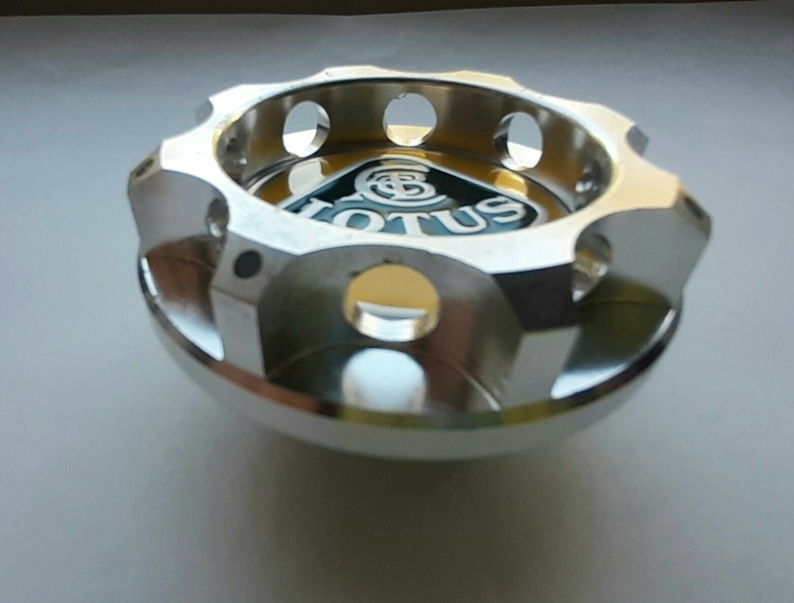 Silver aluminum oil cap for lotus Elise Exige Evora